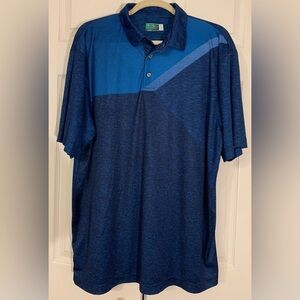 Ben Hogan Navy and Royal Blue Polo Golf Shirt Size XL
